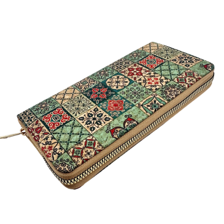 Portofel Damă  cu Fermoar – Model Oriental Turcoaz [1]