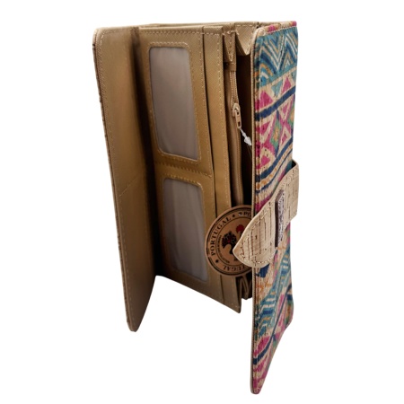 Portofel din pluta cu capsa MARCIA, 19cm [3]