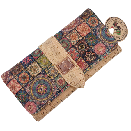 Portofele Dama - Portofel din pluta cu capsa MARCIA, 19cm