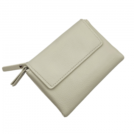 Portofele Dama - Portofel plic SOPHIE, Alb ivoire, 13cm