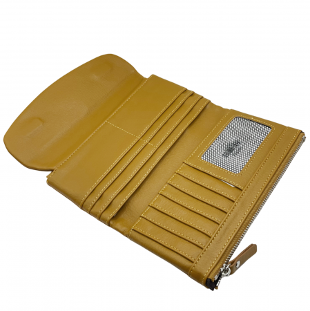 Portofel plic WENDY, Galben mustar, 19cm [3]