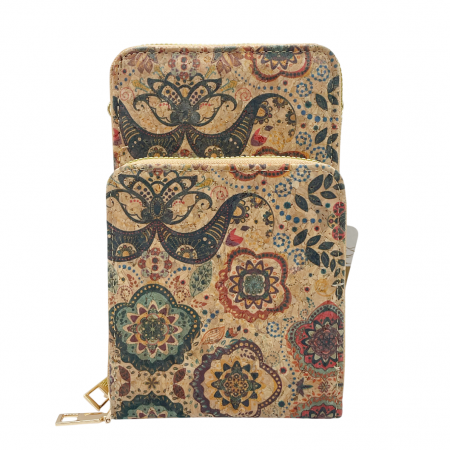 Genti & Rucsacuri - Portofel pluta tip Geanta crossbody ANNE, Cu 3 fermoare