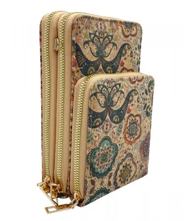 Portofel pluta tip Geanta crossbody ANNE, Cu 3 fermoare [2]