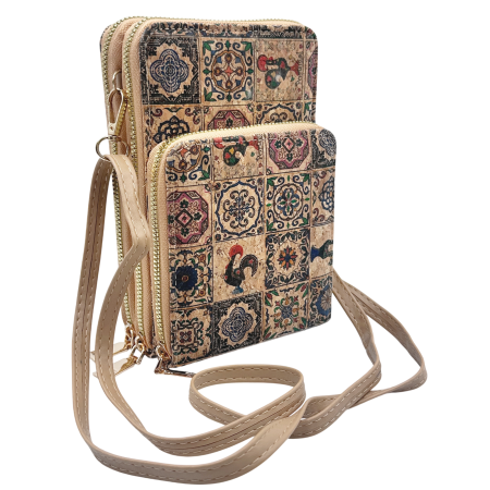 Portofel pluta tip Geanta crossbody GARBINE - Cu 3 fermoare [1]