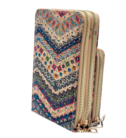 Portofel Pluta tip Geanta Crossbody NAYARA cu model etnic [1]
