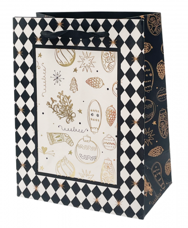 CRACIUN MAGIC - Punga cadou Craciun GLAM, 18x23cm