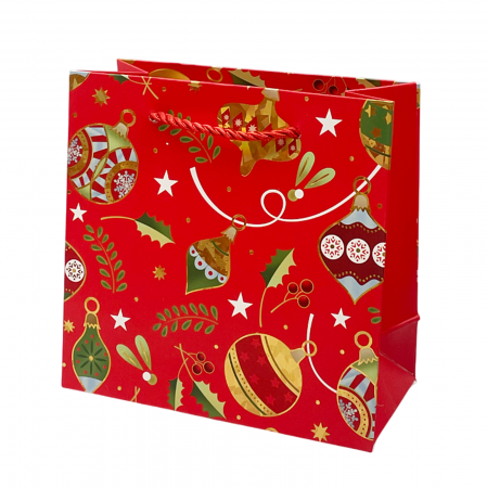 CRACIUN MAGIC - Punga cadou Craciun XMAS JOY, 15x14cm