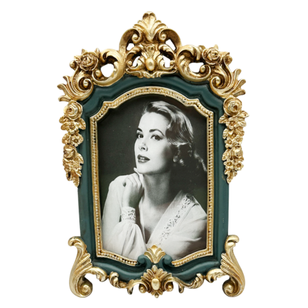 Rame & Albume Foto - Rama Foto Vintage 10x15cm ROYAL, Verde/ Auriu