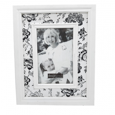 Rame & Albume Foto - Rama foto 10x15cm, JOLEEN, Alb/ Negru