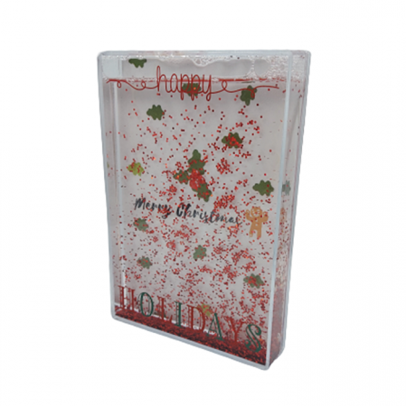 DECORATIUNI CRACIUN - Rama foto Craciun 3D Glitter Holidays 10x15cm