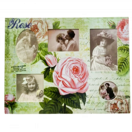 Obiecte Decorative - Rama foto multipla, PINK ROSES, 43x33cm