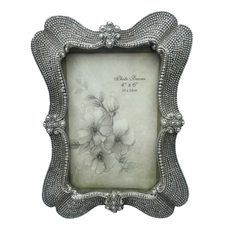 Rame & Albume Foto - Ramă foto glam argintie cu finisaj sofisticat