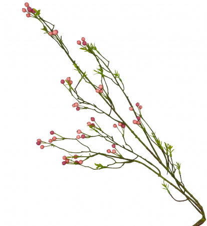 Flori Artificiale - Ramura cu bobite colorate SWEET, Roz, 85cm