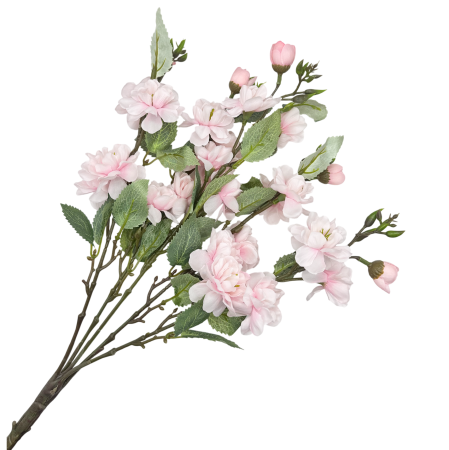 Flori Artificiale - Ramură decorativă cu flori roz