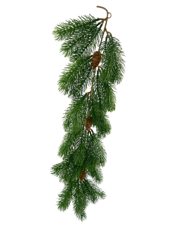 CRENGUTE & PICK-URI - Crenguță curgatoare decorativă de brad cu conuri – decor natural de Crăciun | Prăvălia cu Surprize