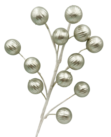 Ramură decorativă cu globuri sampanie [1]