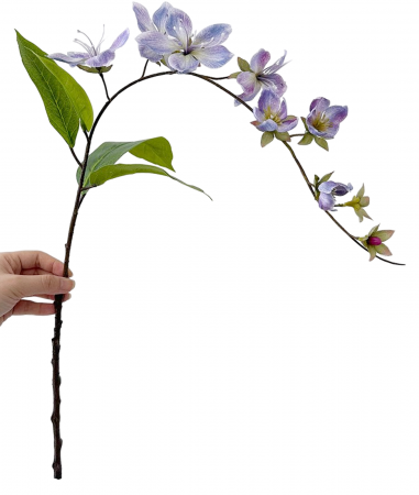 Iasomie artificiala JASMINE, Bleu violet, 80cm [3]