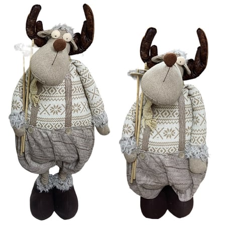 Figurina Craciun Ren BLITZEN, 20x85cm, Picioare extensibile [1]