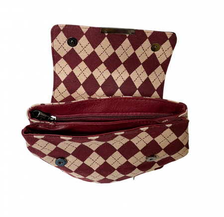 Rucsac cu carouri PEPE, Burgundy [2]