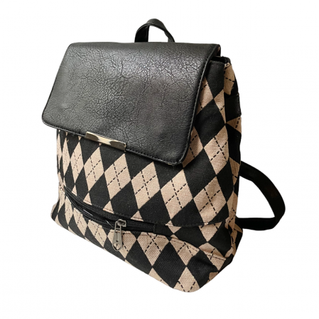 Genti & Rucsacuri - Rucsac cu carouri Pepe, Negru