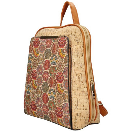 Rucsac - Geanta din Pluta HERITAGE cu model geometric [0]