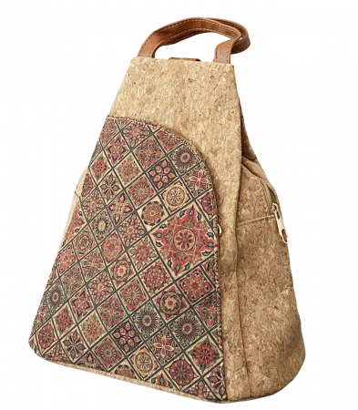 Rucsac tip geanta din pluta PAULINA, 28x15x32cm [1]
