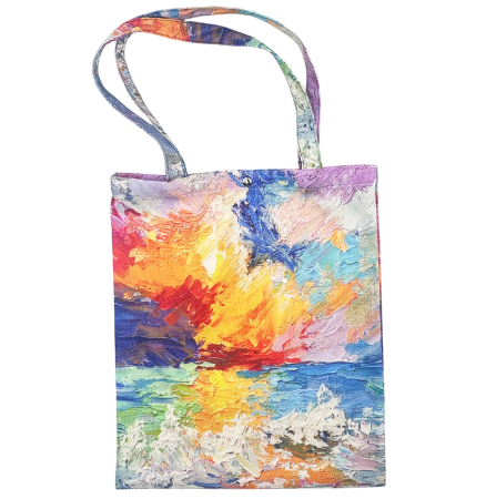 Geanta Shopper impermeabila PAINTINGS, 34x39 cm [2]
