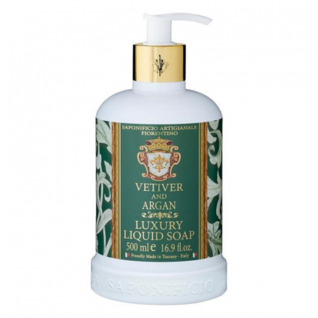 SAPUNURI ITALIA - Sapun lichid VETIVER & ARGAN, 500ml
