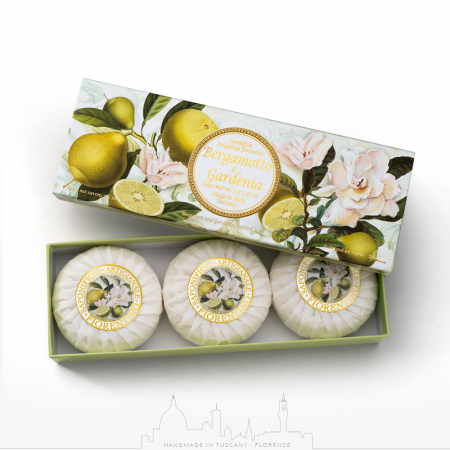 Sapun - Sapun natural Bergamota si Gardenia, Set 3 x 100g