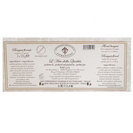 Sapun natural Buchet Floral 3x125g - Saponificio Artigianale Fiorentino [3]