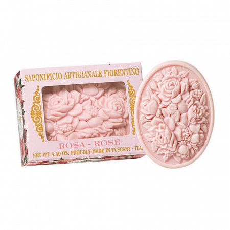 Sapun - Sapun natural Trandafir 125g - Saponificio Artigianale Fiorentino