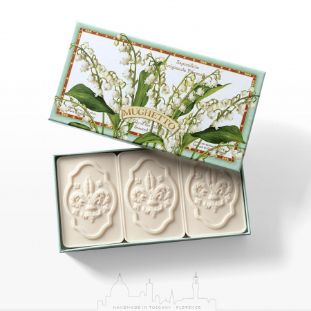 SAPUNURI ITALIA - Sapun natural Lacramioare, Set 3x125g