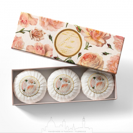 Sapun - Sapun natural Trandafir, Set 3 x 100g