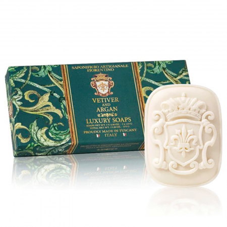 Sapun - Sapun natural Vetiver & Argan 3x125g - Saponificio Artigianale Fiorentino