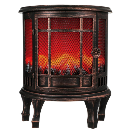 DECORATIUNI LUMINOASE - Semineu Decorativ Vintage THOMAS, Cu Efect Flacara