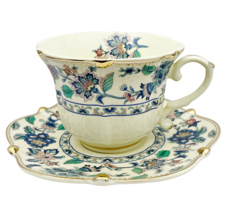 Set portelan Vintage, 2 Cesti si Farfurii Alexander, 180ml [2]
