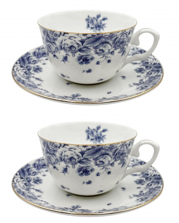 Set portelan fin, 2 Cesti si farfurii AMELIE, 180ml [3]