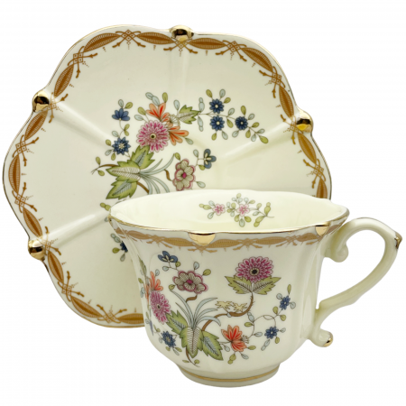 Set portelan Vintage, 2 Cesti si Farfurii Antoinette, 180ml [1]