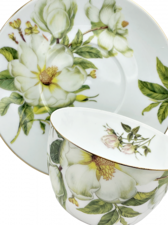 Set portelan fin, 2 Cesti si farfurii Lerida, 180ml [2]