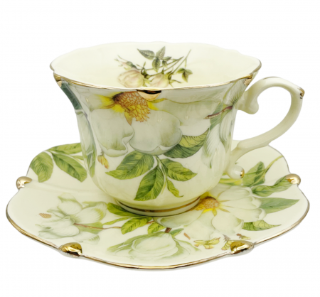 Set portelan Vintage, 2 Cesti si Farfurii Lerida, 180ml [3]