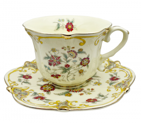 Set portelan Vintage, 2 Cesti si Farfurii MIRIAM, 180ml [2]