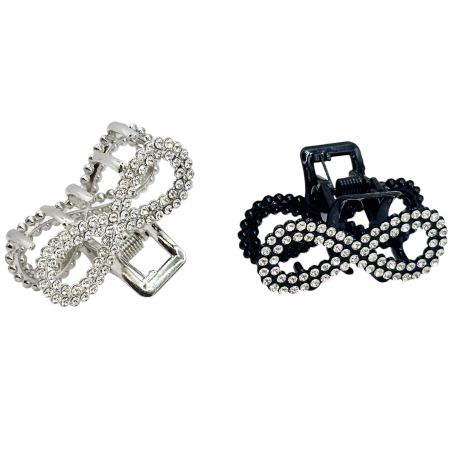 Accesorii De Par - Set 2 Clame de Par DESIRE - Funda cu strasuri