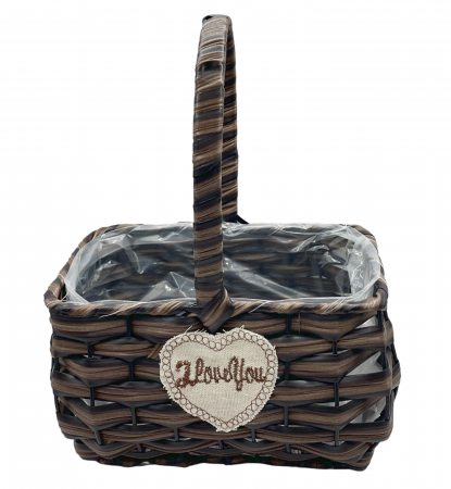 Fructiere & Cosuri Decorative - Cos de ratan RENATA, 20x12x29cm
