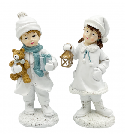 Figurine & Statuete - Set 2 Figurine LEXI & ALVIN, 6x17cm