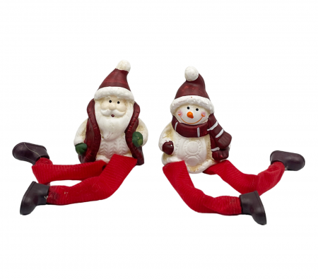FIGURINE & PLUSURI - Set 2 Figurine Craciun MAGIC, 8cm