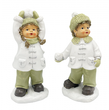 Figurine & Statuete - Set 2 Figurine ETTA & JAX, 6x14cm