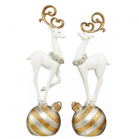 FIGURINE & PLUSURI - Set 2 Figurine Cerb pe glob MAGIC, 50cm