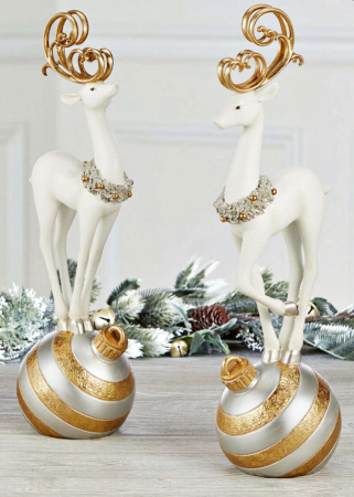 Set 2 Figurine Cerb pe glob MAGIC, 50cm [1]