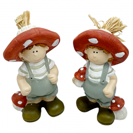Set 2 Figurine cu palarie DOTTY, 9x16cm [1]