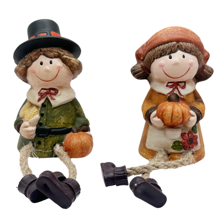 CASA & DECOR - Set 2 figurine de toamna cu dovleci SWEET PUMPKIN